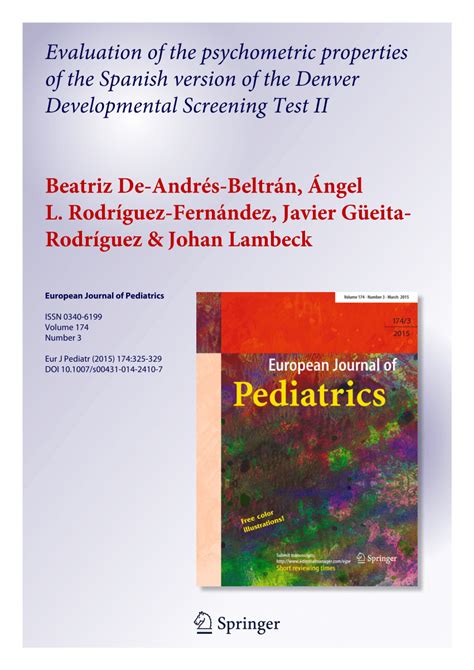 The denver developmental screening test (ddst) also known as the denver scale. Denver Developmental Screening Test Ii Pdf Download - tdlasopa