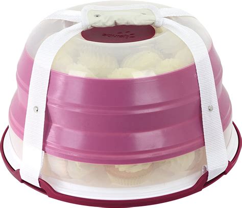 Squish Collapsible Cupcake And Cake Carrier Home And Kitchen