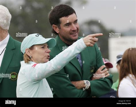 Lpga Legend Annika Sorenstam Stands With Past Masters Champion Bubba Watson At A Special First