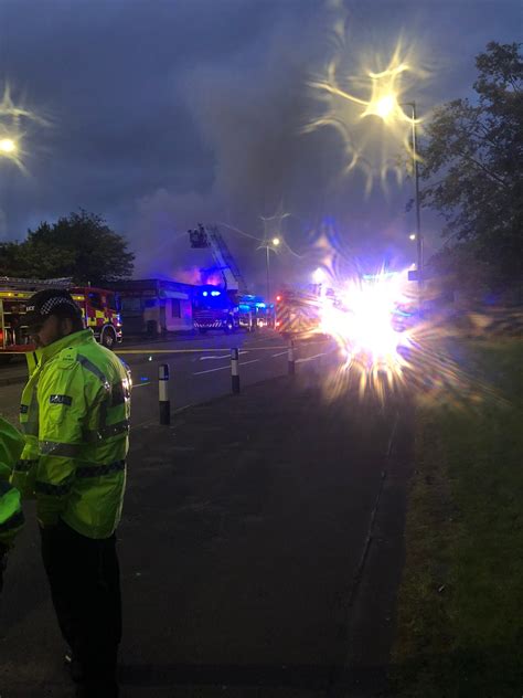 Fire Crews Spend 15 Hours Battling Huge Blaze In Motherwell As Flames