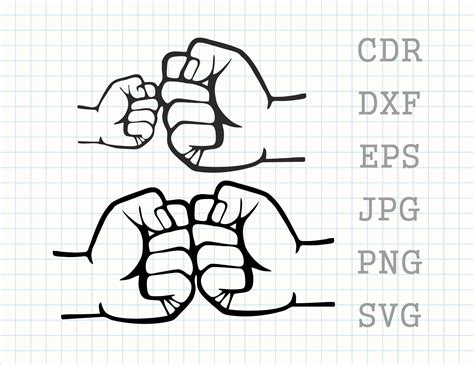 Fist Bump Svg Father And Son Svg Fist Svg Dad Shirt Print Etsy Uk
