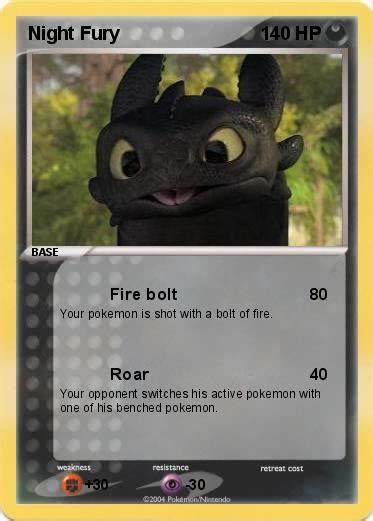 Pokémon Night Fury 16 16 Fire Bolt My Pokemon Card
