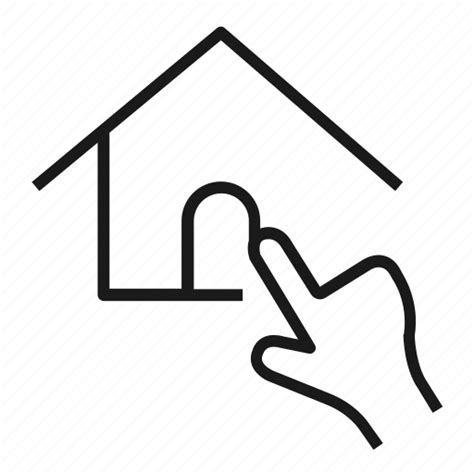 Buy Click House Real Estate Icon Download On Iconfinder