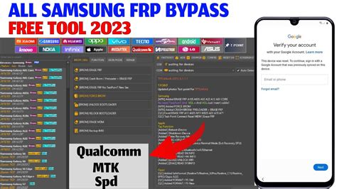 Free Samsung Android Frp Tool Qualcomm Spd Mtk Supported New