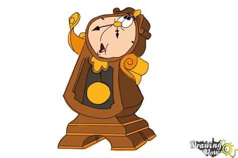 This scene has depicted the story from the that's why it looks as though your favorite childhood characters could come alive any second and step through. How to Draw Cogsworth from Beauty And The Beast - DrawingNow