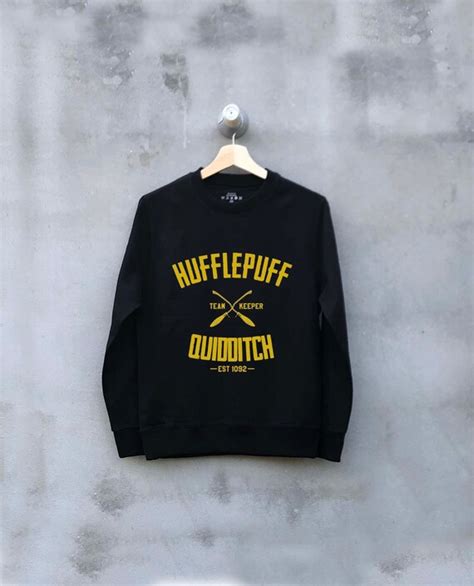 Hufflepuff Quidditch Sweatshirt Sweater Sweaters Hufflepuff Etsy