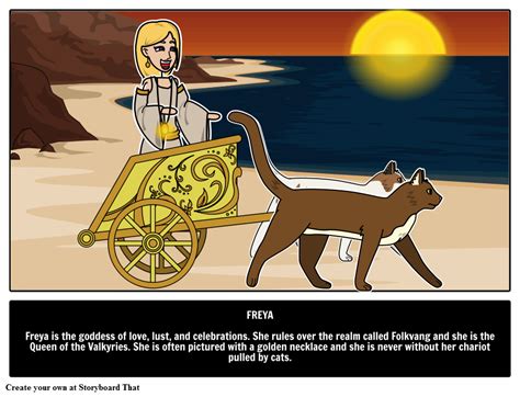 She has 2 cat companions, beegul and treegul that pull her chariot. Norse Goddess Freya of the Vanir | Ruler of Folkvangr ...