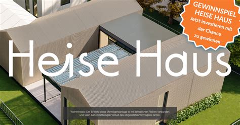 Bei dem aktuellen gewinnspiel von otto gewinnen sie garantiert. Das Heise Haus Gewinnspiel - CONDA