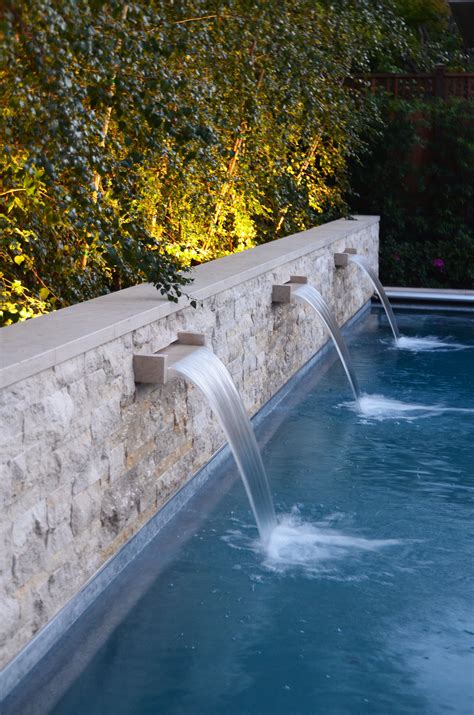 Stone Wall And Pool Water Feature Water Feature Wall Stone Pool Pool