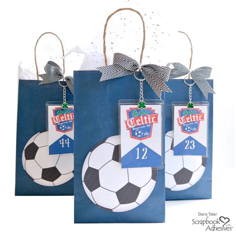 Diy Soccer Party Favor Bags Scrapbook Adhesives By 3l