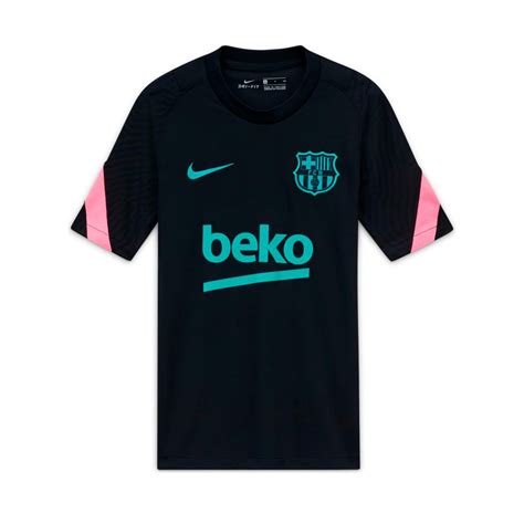 Jersey Nike Kids Fc Barcelona Strike Top Cl 2020 2021 Black Pink Beam