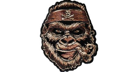 Gorilla Smoking Cigar Patch For Sewing On To Jackets By Ivamis Patches