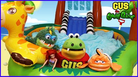 Gus the gummy gator is a funny kids show for children. Pretend Play Toys in Giant Inflatable Slide Kiddie Pool ...