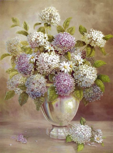 Canvas Wall Art Hydrangea Flowers I Canvas Print Painting Pictures