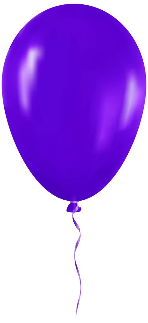 Purple Balloon PNG Clip Art - Best WEB Clipart png image