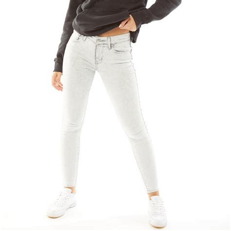 Levis Damen 710 Super Skinny Jeans Weiß