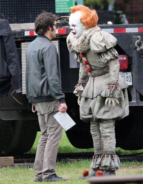 Bill Skarsgård And Bill Hader On Set For It Chapter 2 Bill Skarsgard Pennywise Pennywise The