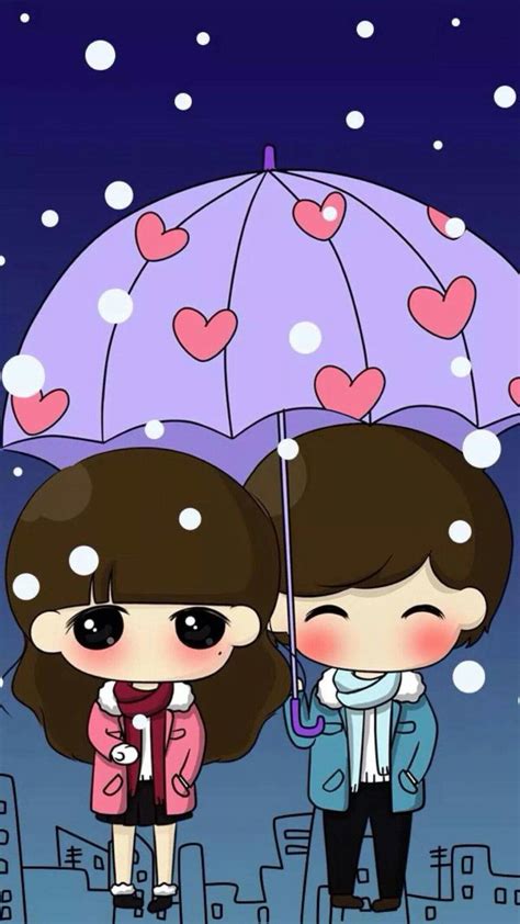 Cute Couple Cartoon Wallpapers Hd