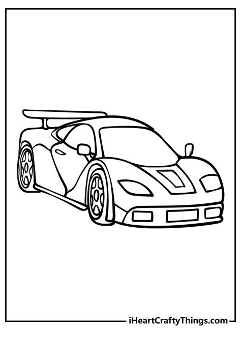 Race Car Coloring Page