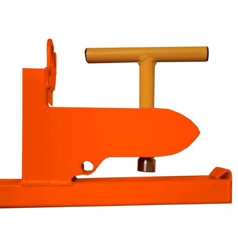 Load Quip Aluminum Bucket Forks — 1400 Lb Capacity Orange Model