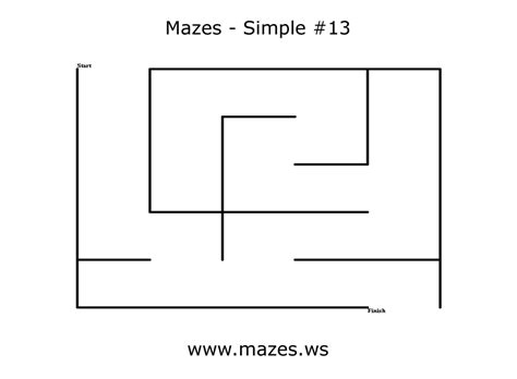 Simple Mazes Maze Thirteen Free Online Mazes
