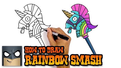 In today's art tutorial i ll be showing you how to drawing the deadpool gun pistol in fortnite i in this video, i'll demonstrate how you can use pencil create excellent results i hope you guys like it too. How to Draw Rainbow Smash | Fortnite | Awesome Step-by ...