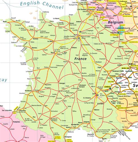 Rail Travel In France Map United States Map