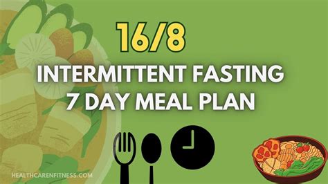 168 Intermittent Fasting 7 Day Meal Plan Ultimate Guide