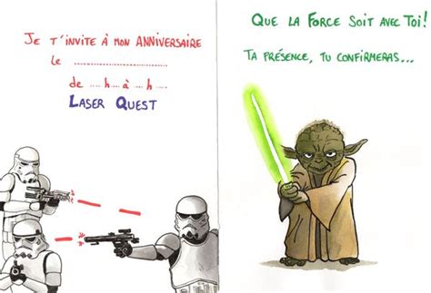 Texte invitation anniversaire star wars cartes anniversaires. Carte D'invitation Anniversaire Gratuite à Imprimer Star ...