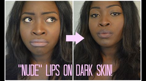 How To Wear Nude Lipstick On Dark Skin Youtube