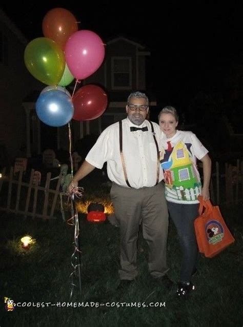 Adorable Carl And Ellie Homemade Costumes From The Movie Up Homemade