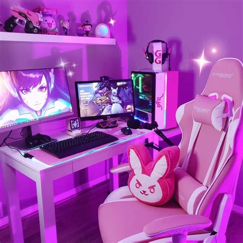 Cute Gaming Setups & Rooms on Instagram: “Very cute but simple setup