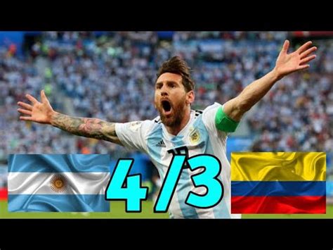 Copa America Semi Final Argentina Vs Colombia 4 3 Extend Match All