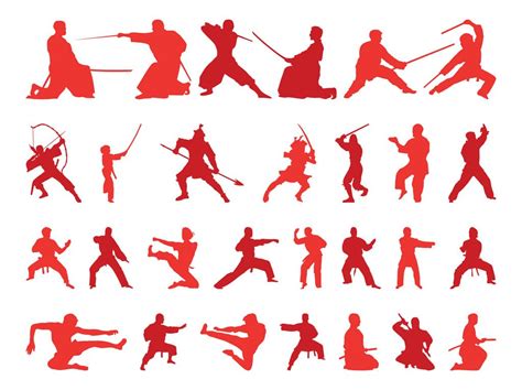 Choose from over a million free vectors, clipart graphics, vector art images, design templates, and illustrations created by artists worldwide! Martial Arts Silhouettes