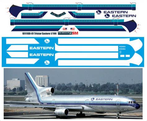 1144 Pas Decals 1011100 01 Tristar L1011 100 Eastern Decal Ebay