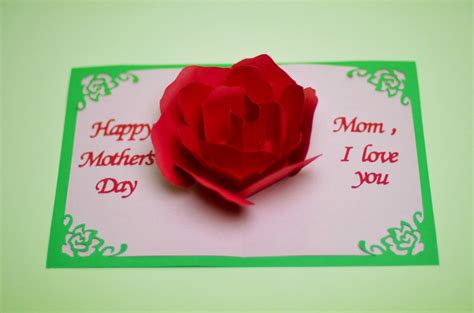 Use glue to tack them on the branches for a 3d effect! Rose Flower Pop Up Card Template - Creative Pop Up Cards ...