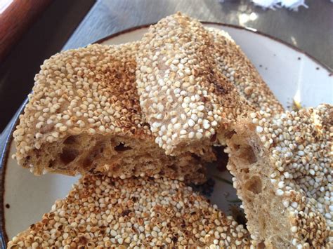 The barley bread can also be baked the usual way in a hot oven. Flat version of the barley bread, pan-fried