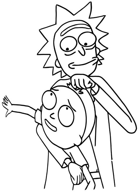 25 Amazing Image Of Rick And Morty Coloring Pages