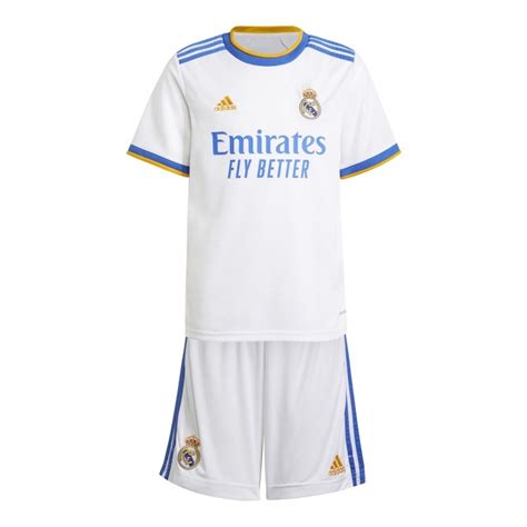 Camisetas Adidas 1ª Equipación Real Madrid 2021 2022 Minikit Infantil