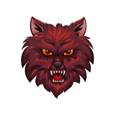 Premium Vector Red Wolves Werewolf Logo Symbol Character Cartoon