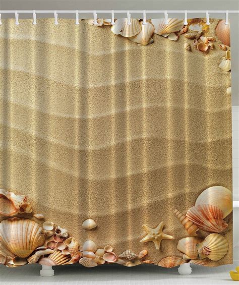 Memory Home Seashells Shower Curtains Polyester Fabric Waterproof