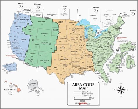 Printable United States Map With Time Zones And State Names Refrence