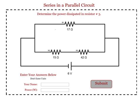 + 1/rn) ***the power in resistors in series pt = p1 + p2 +.+ pn. Solved: Series In A Parallel Circuit Determine The Power D ...