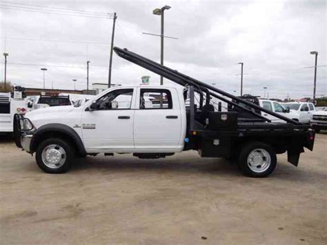 Ram 5500 Heavy Duty 4x4 Flatbed Truck With Hook Head 2013 Utility