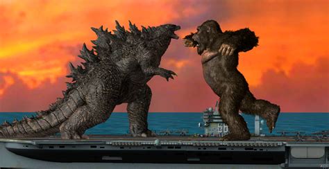 Godzilla Vs Kong Aircraft Carrier Fight By Godzillajack2 On Deviantart