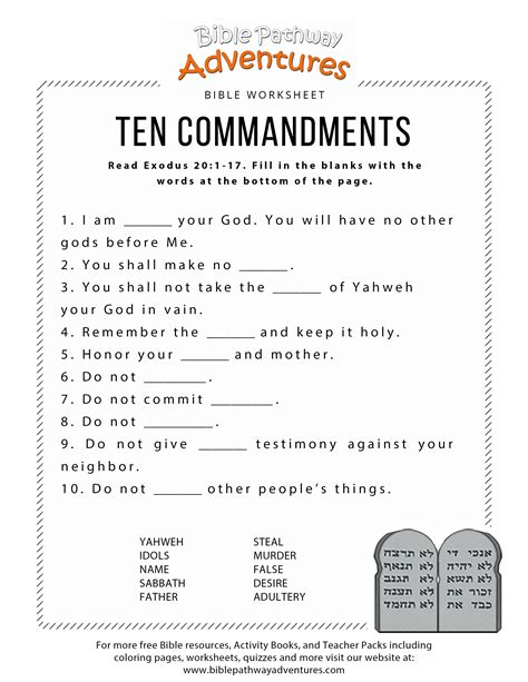 Daily Devotional On The Ten Commandments Ideal For 4th