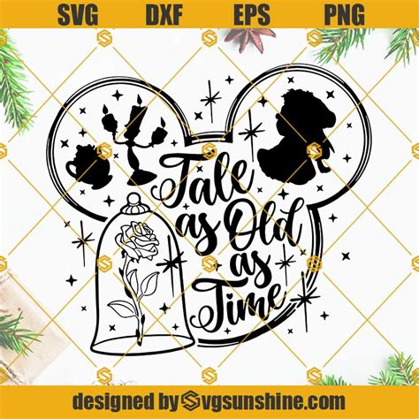 Tale As Old As Time Svg Beauty And The Beast Svg Disney Quote Svg