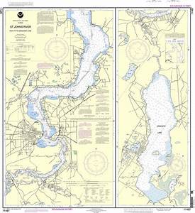 Noaa Nautical Chart 11487 St Johns River Racy Point To Crescent Lake