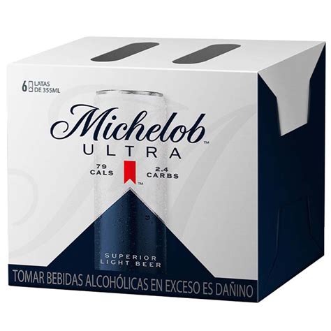 Cerveza Michelob Ultra Lata 355ml Paquete 6un Vivanda