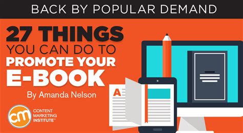 27 Things You Can Do To Promote Your E Book